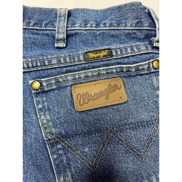 Wrangler 31MGSHD Men's Straight Leg Western Blue Jeans - Size 36x31.5 *READ - Picture 5 of 9